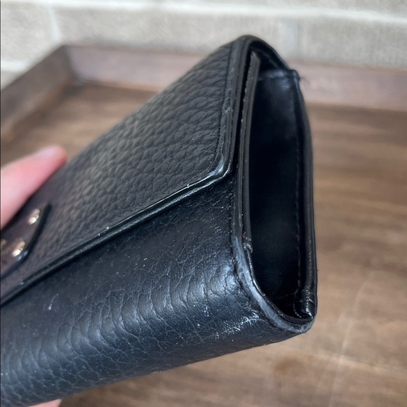 Kate Spade Black Pebbled Leather Wallet - Picture 11 of 12